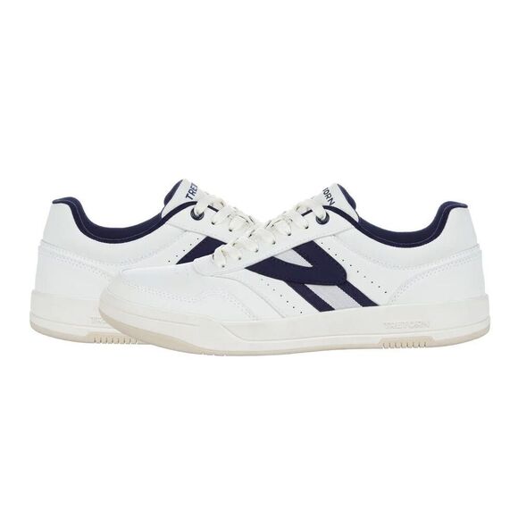 Tretorn DENNIS Sneakers Mens White with Black Trim Ortholite Footbed New in Box - Picture 1 of 5